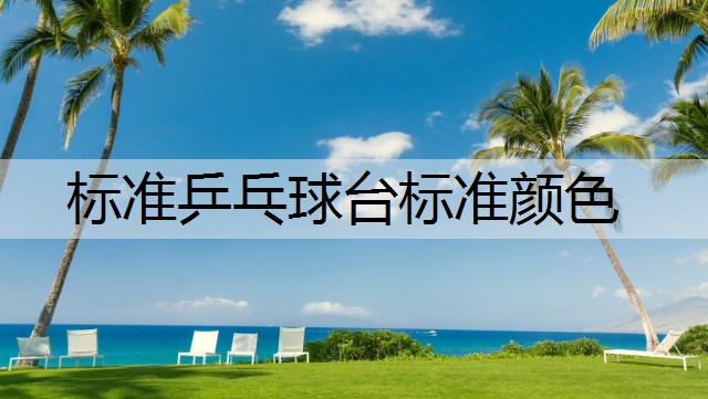 标准乒乓球台标准颜色